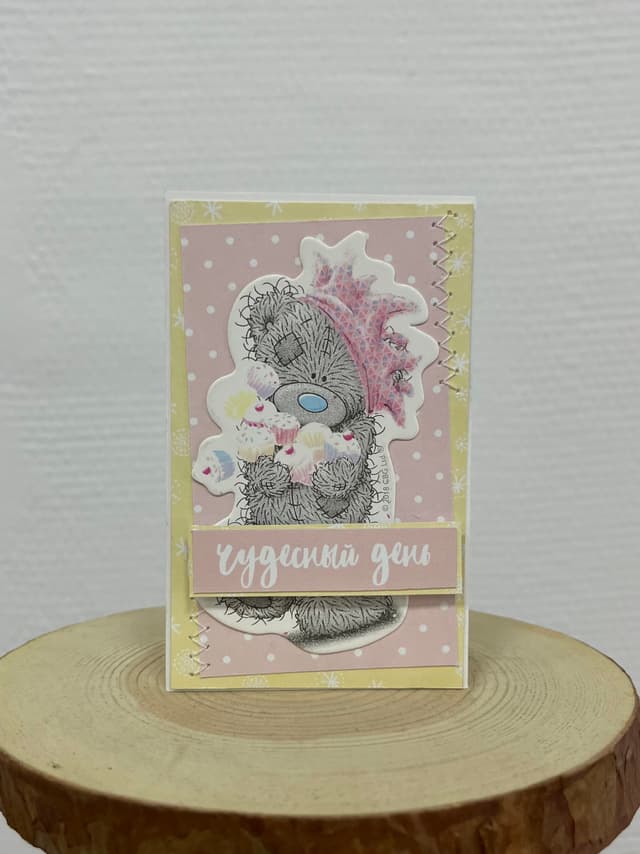 Мини открытка крафт (ручная работа) 14 Революционная Мини открытка крафт (ручная работа) 14 Революционная