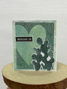 Мини открытка крафт (ручная работа) 15 Революционная