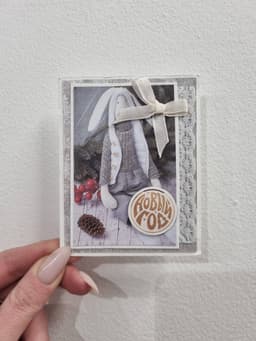 Мини открытка крафт (ручная работа) 30 Революционная