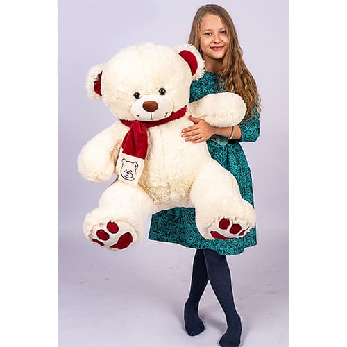 Мишка Кельвин молочный 110 см Мишка Кельвин молочный 110 см