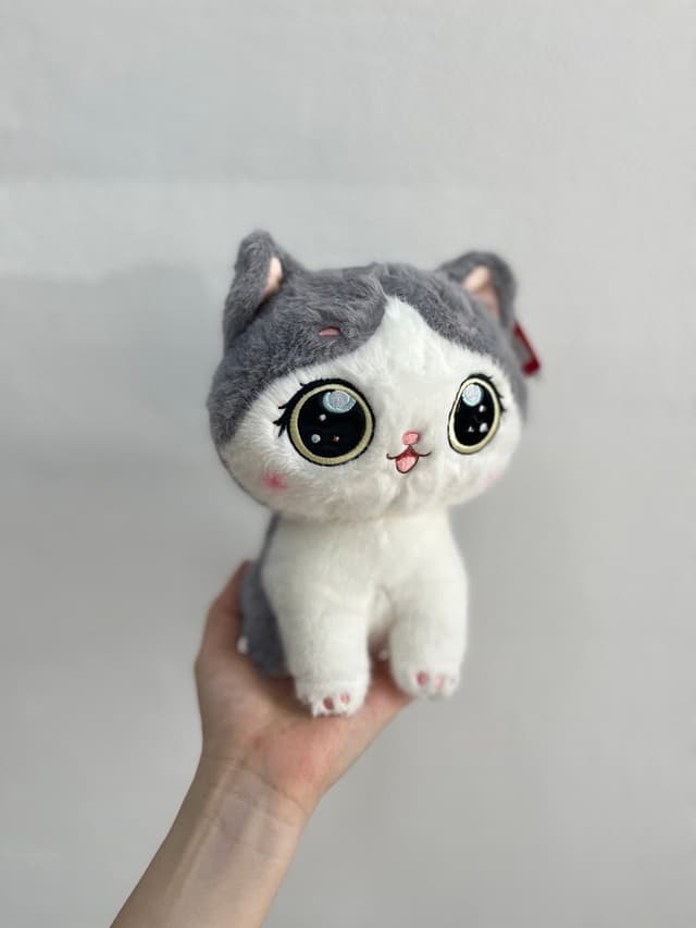 Мягкая игрушка "Кошка" черная 22 см Мягкая игрушка "Кошка" черная 22 см