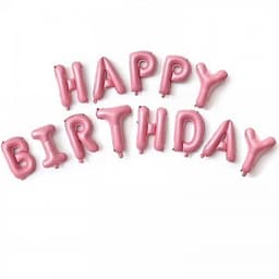 Набор шаров-букв (16"/41см) Happy Birth Day.розовый