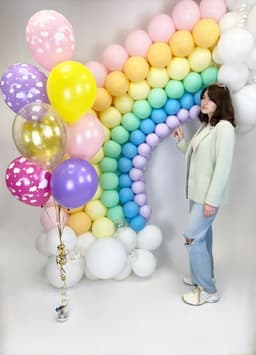 Оформление из шаров "Радужный день"