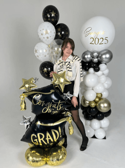 Оформление из шаров «Выпускник. Звезды» Оформление из шаров «Выпускник. Звезды»