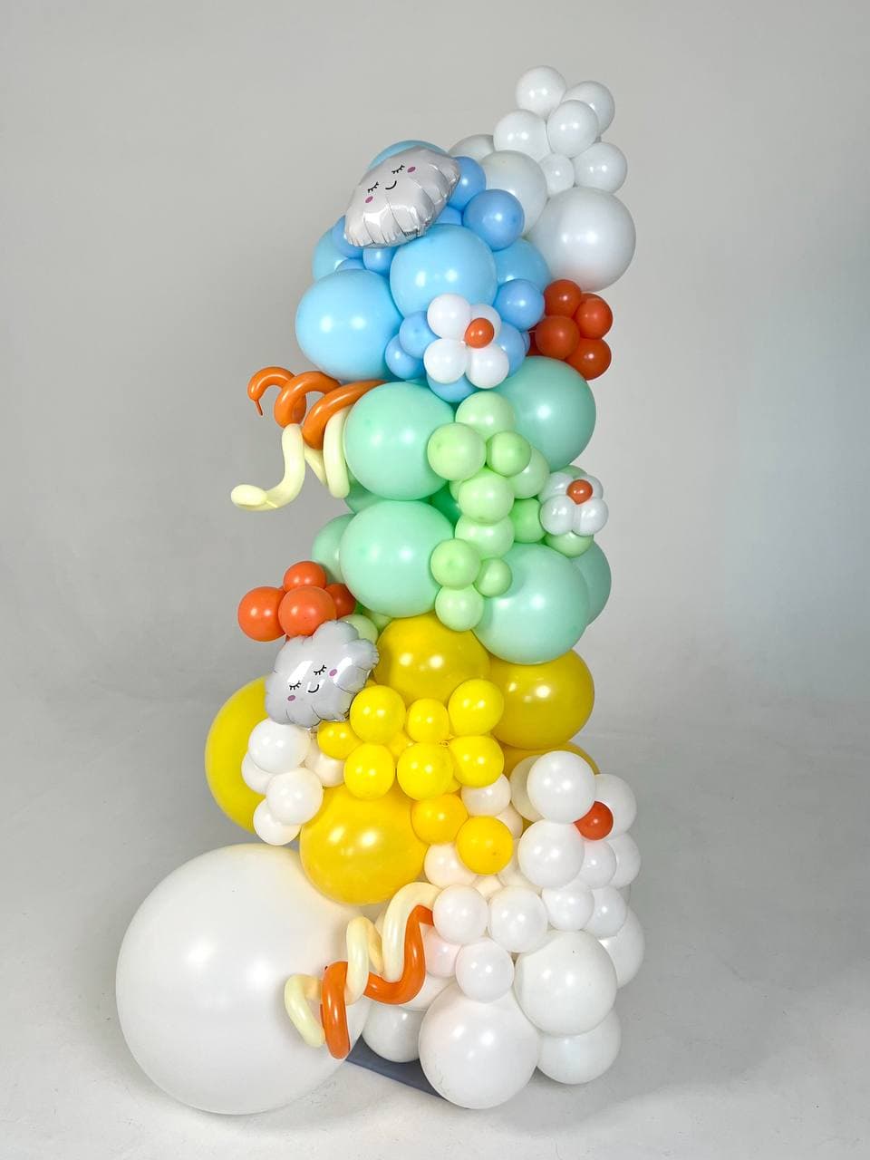 Оформление из шаров « Яркое солнышко»