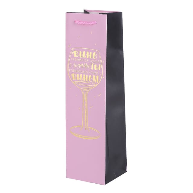 Пакет подарочный "Истина в вине" 10*10*36 см Пакет подарочный "Истина в вине" 10*10*36 см
