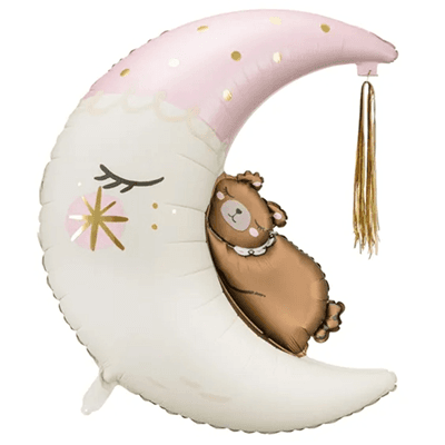 ПД ФИГУРА Мишка на луне Pink 67 см
