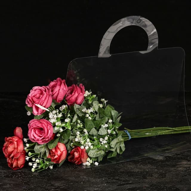 Переноска для цветов без ленты, 30х25х12 см Переноска для цветов без ленты, 30х25х12 см