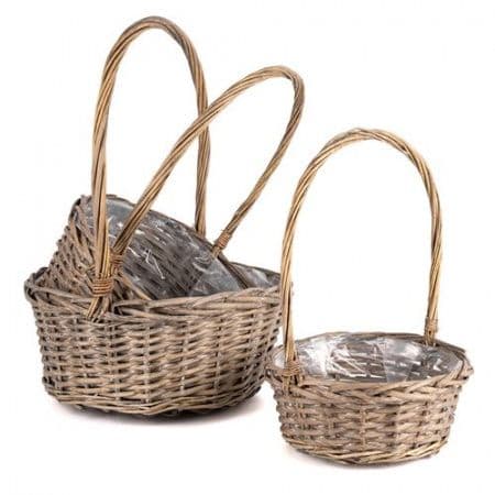 Плетеная корзина Ива круг 23*12*36 см Плетеная корзина Ива круг 23*12*36 см