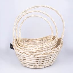 Плетеная корзина "Ива" Овал L D38*35*Н19 см