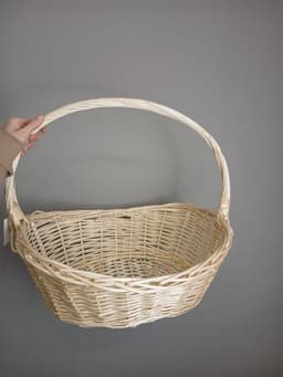 Плетеная корзина Натуральный D37*H26*36 см