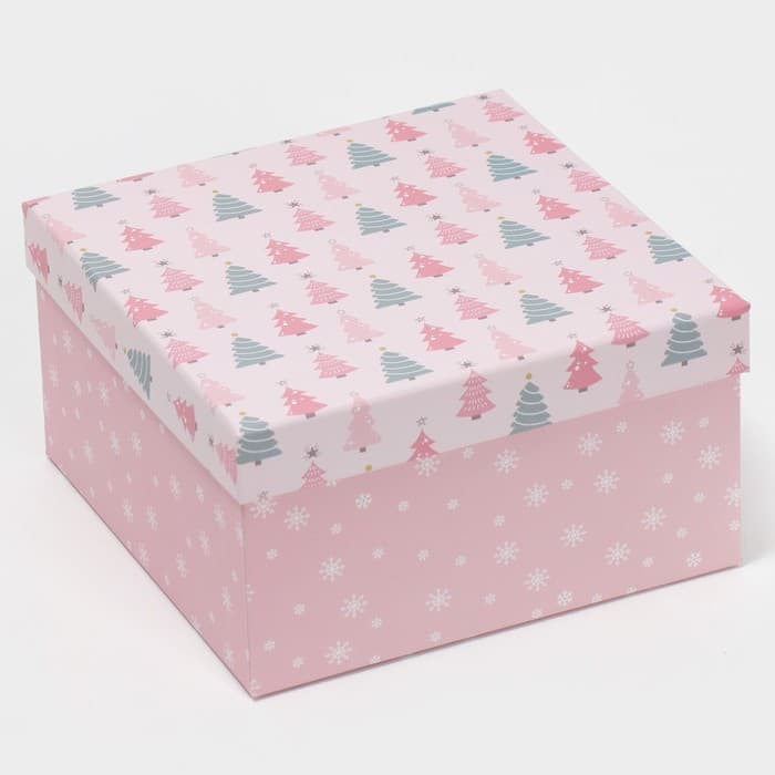 Подарочная коробка "Happy New year 2" 18 х 18 х 10 см