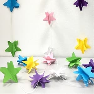 Подвеска Звезды,ассорти ,220см Подвеска Звезды,ассорти ,220см