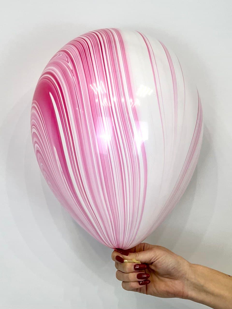 Q 11" Супер Агат Red White (Супер агат розово-белый)