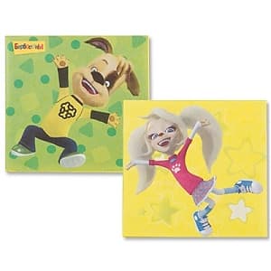 Салфетка Барбоскины 25см/12шт/ Салфетка Барбоскины 25см/12шт/