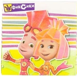 Салфетка Фиксики 25см/16шт/ Салфетка Фиксики 25см/16шт/