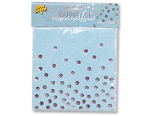 Салфетка Горошек серебряный 33см 6шт Салфетка Горошек серебряный 33см 6шт