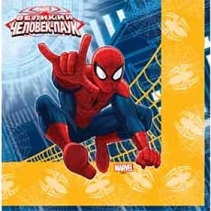 Салфетка Marvel Человек- Паук 33см/12шт