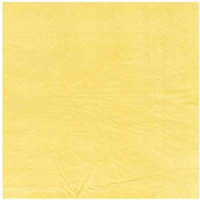 Салфетка Пастель желтая 33см/12шт/ Салфетка Пастель желтая 33см/12шт/