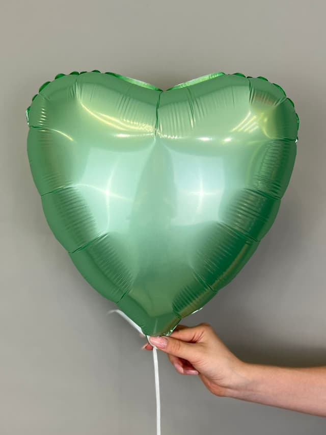 Сердца сатин 45 см мятная глазурь Сердца сатин 45 см мятная глазурь