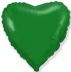 Сердца металлик зеленый 10 см Сердца металлик зеленый 10 см