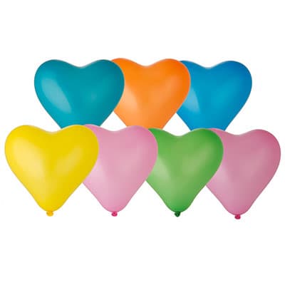 Сердце 10" Пастель ассорти/Ит/