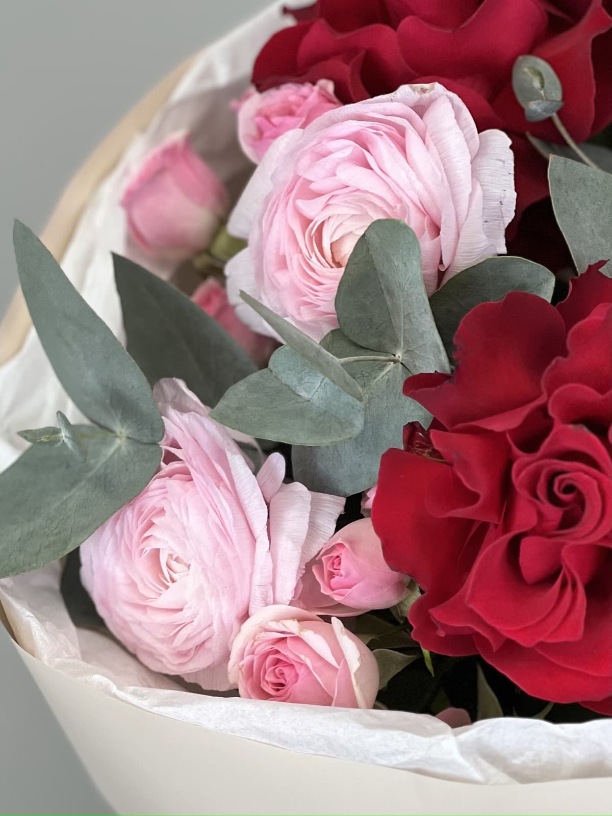 Сет шар + букет "Руби"