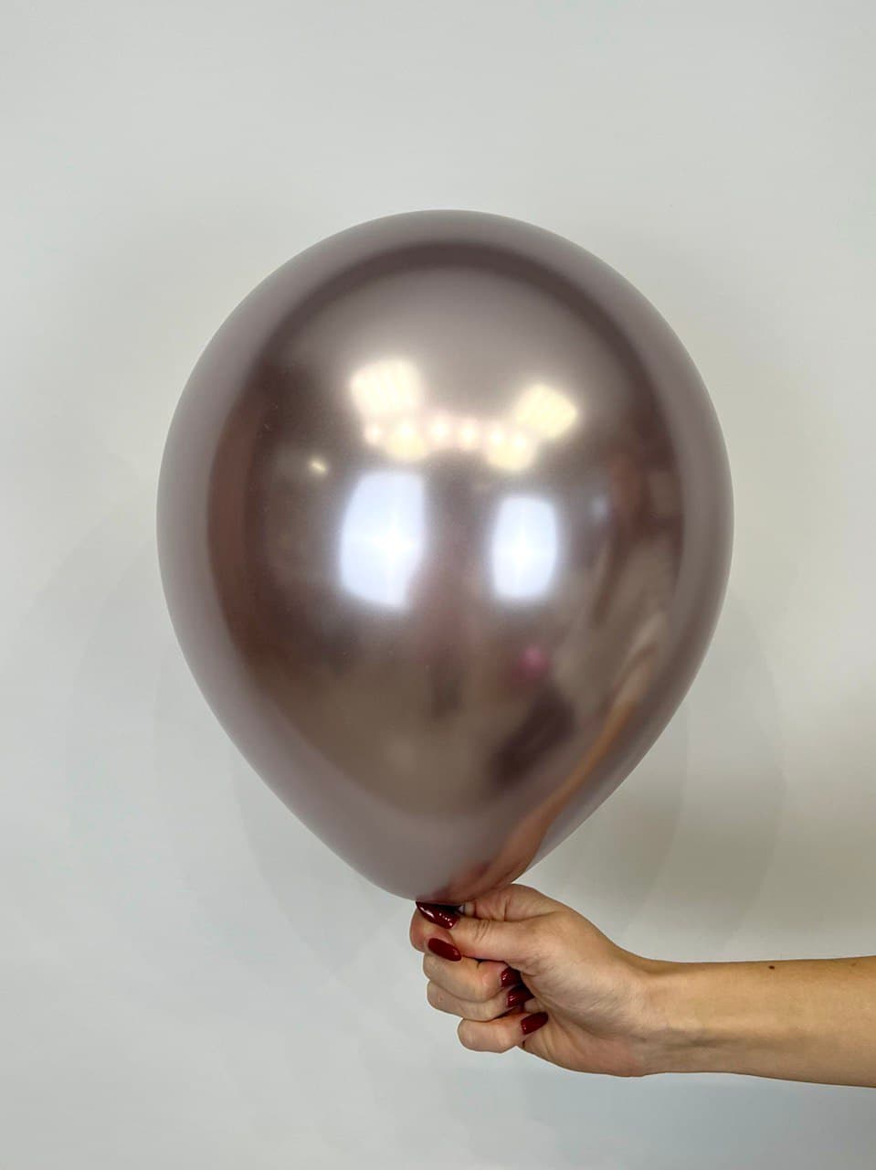 Шар (12''/30 см) Хром , розовый лайт