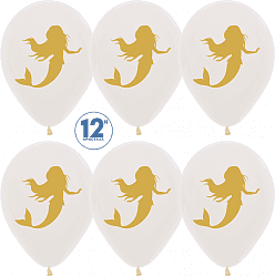 Шар (12''/30 см) Золотая русалочка, Прозрачный (390), кристалл, 2 ст Шар (12''/30 см) Золотая русалочка, Прозрачный (390), кристалл, 2 ст