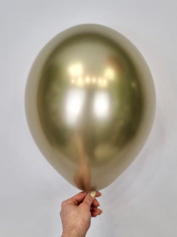 Шар (12"/30см) Хром,золото