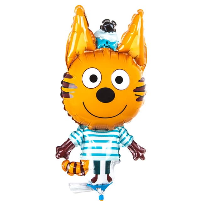 Шар (12"/30см) Мини-фигура, Три Кота, Коржик Шар (12"/30см) Мини-фигура, Три Кота, Коржик