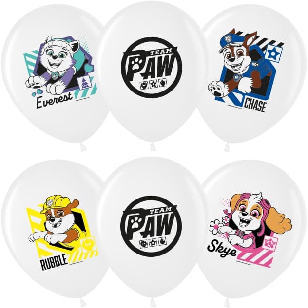 Шар 12"30см Щенячий патруль, белый Шар 12"30см Щенячий патруль, белый