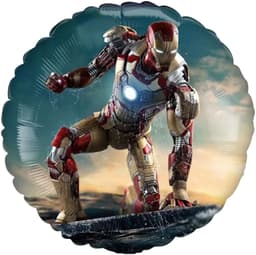 Шар (18''/46 см) Круг, Железный человек, Дизайн №1