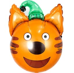 Шар (19"/48см) Голова, Три кота, Компот