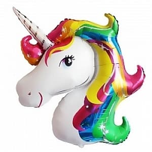 Шар 41"/104см Фигура,Голова сказочного единорога Шар 41"/104см Фигура,Голова сказочного единорога