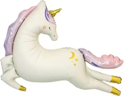 Шар (45''/114 см) Фигура, Нежный единорог, Сатин