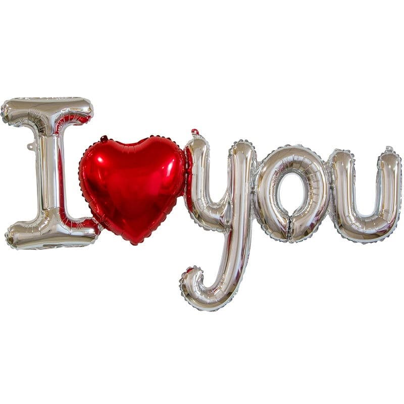Шар (48"/122)Фигура, надпись I Love you