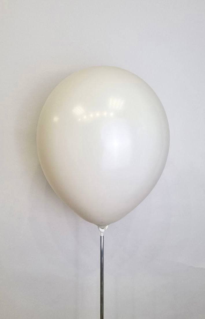 Шар даблстафф (шар в шаре) белый песок + белый пастель 30 см