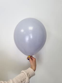 Шар даблстафф (шар в шаре) фиолетовый + белый пастель 30 см