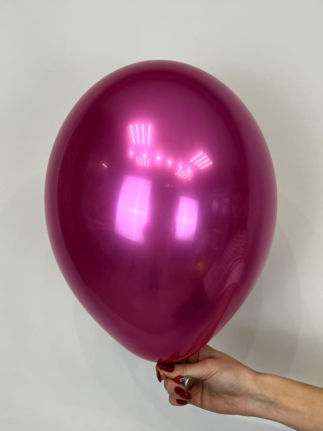 Шар даблстафф (шар в шаре) фуксия кристалл + серебро хром 30 см Шар даблстафф (шар в шаре) фуксия кристалл + серебро хром 30 см