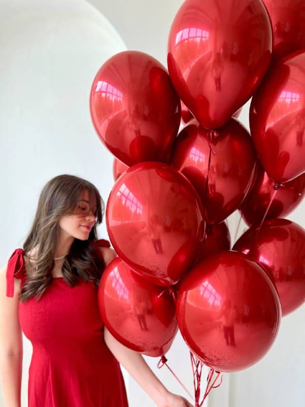 Шар даблстафф (шар в шаре) красный кристалл + серебро хром 30 см Шар даблстафф (шар в шаре) красный кристалл + серебро хром 30 см