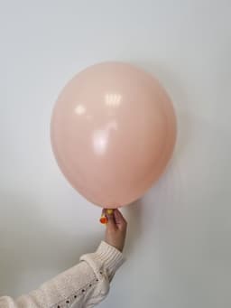 Шар даблстафф (шар в шаре) оранжевый + белый пастель 30 см