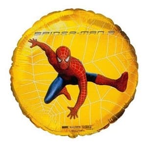 Шар фольга 45см Человек паук золото с гелием Шар фольга 45см Человек паук золото с гелием
