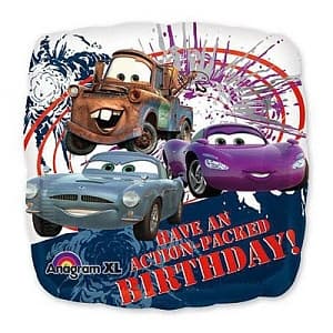 Шар фольга Тачки 2 HB с гелием 45 см Шар фольга Тачки 2 HB с гелием 45 см