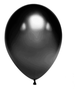 Шар хром черный 5"