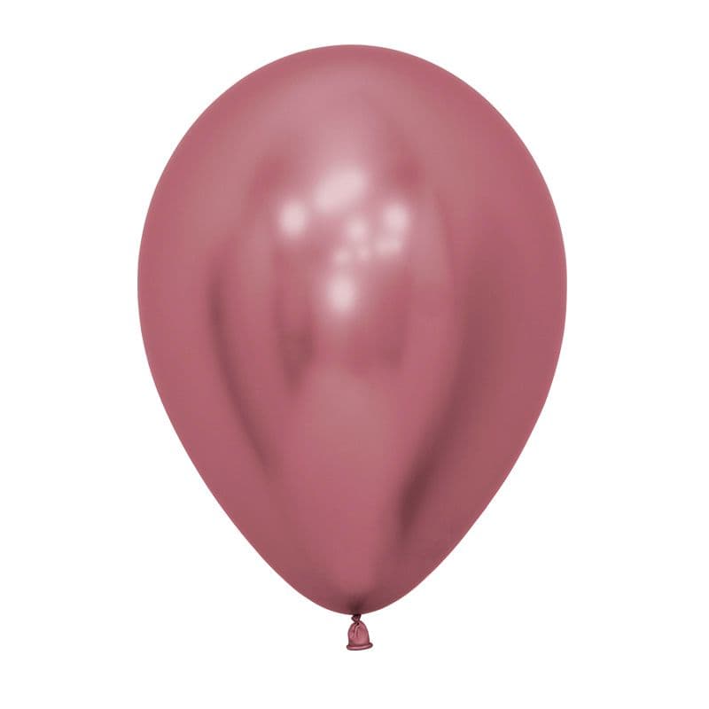 Шар хром розовый 5"