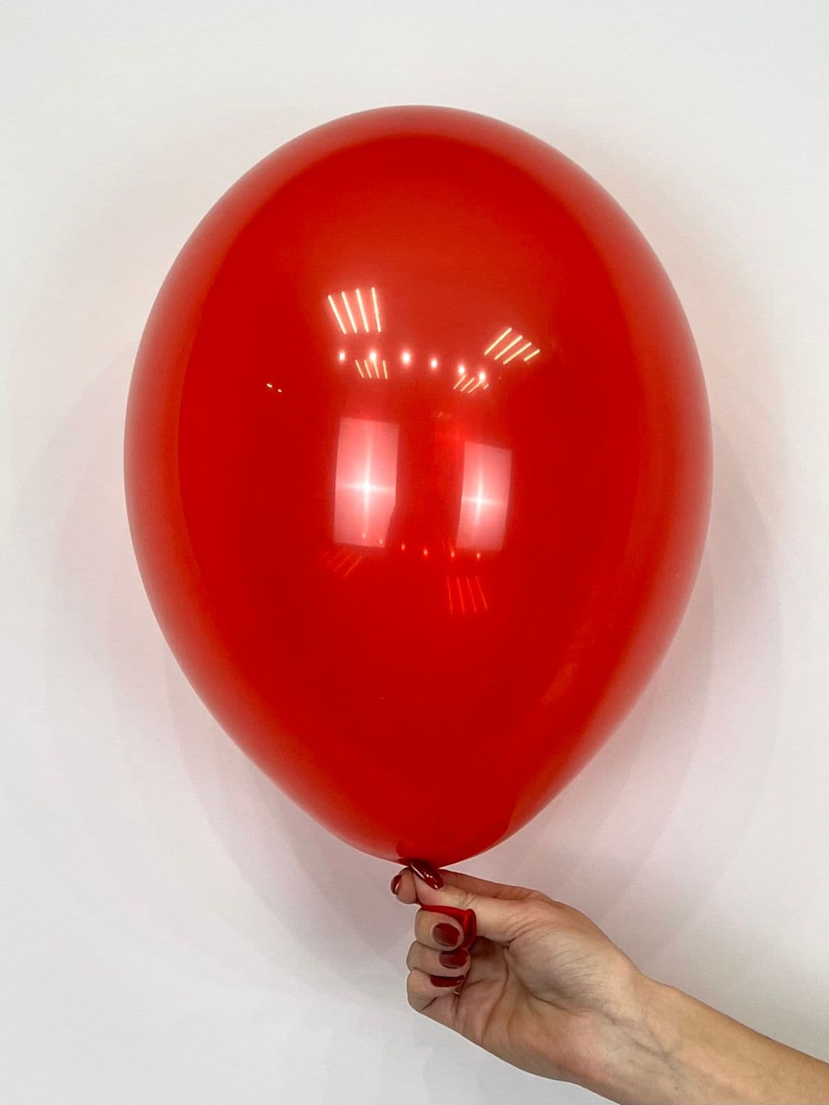 Шар кристалл красный 30 см (для даблстафф)