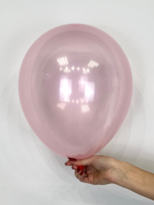 Шар кристалл прозрачный розовый / 30 см Шар кристалл прозрачный розовый / 30 см