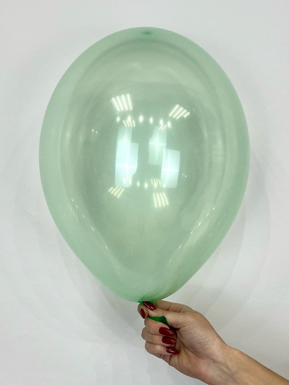 Шар кристалл прозрачный зеленый / 30 см