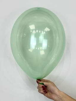 Шар кристалл прозрачный зеленый / 30 см